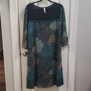 Brand New with Tags Peacock feather dress